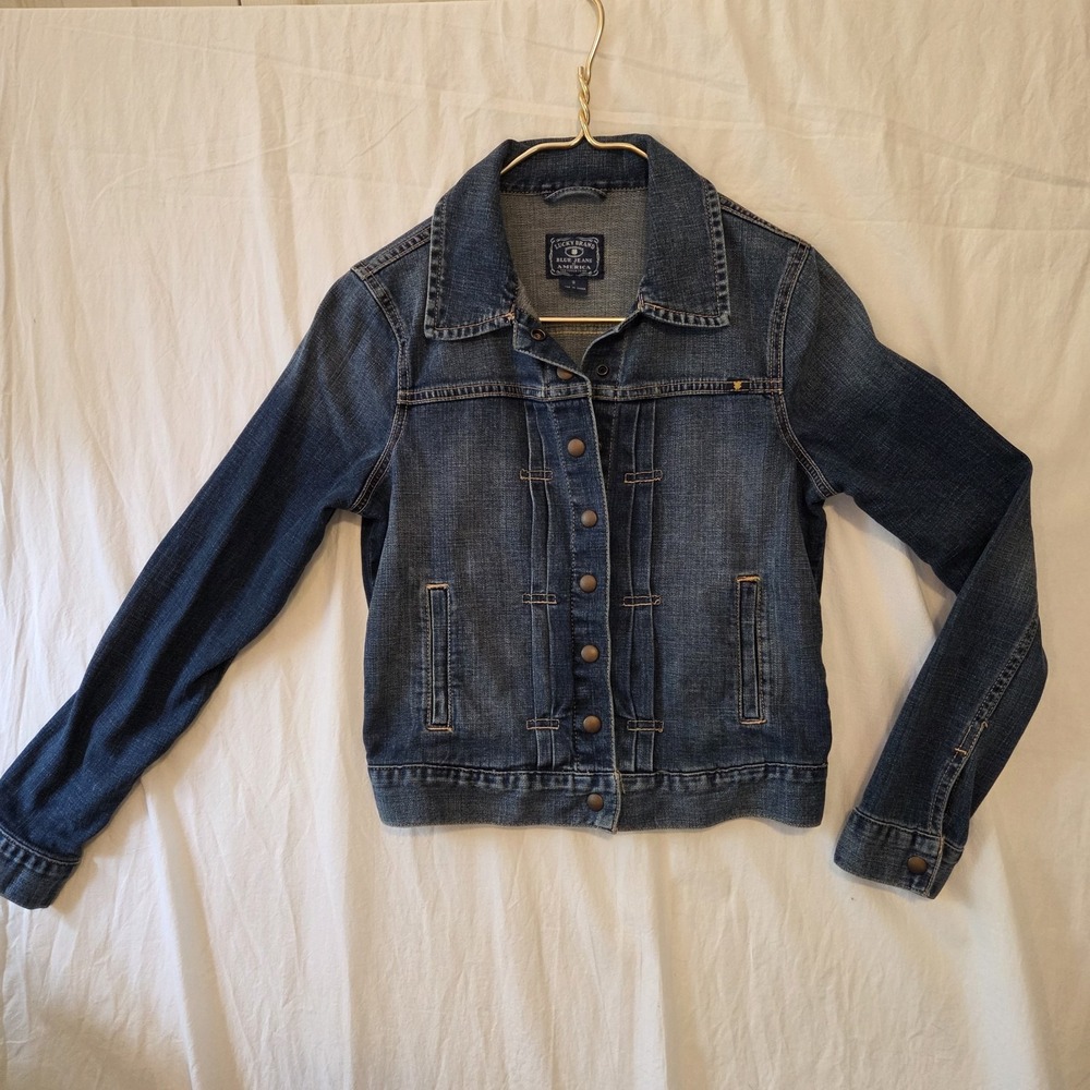 Lucky Brand Redford Denim Jacket Womens Size Small S Wash Blue